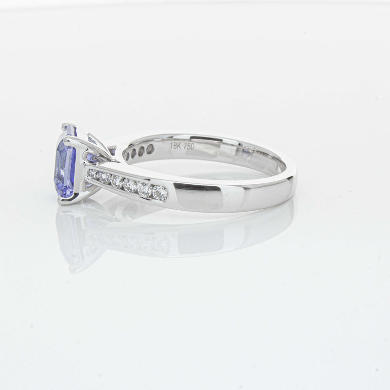 18ct White Gold 1.89ct Sapphire Avalon Ring-Ring-Walker & Hall