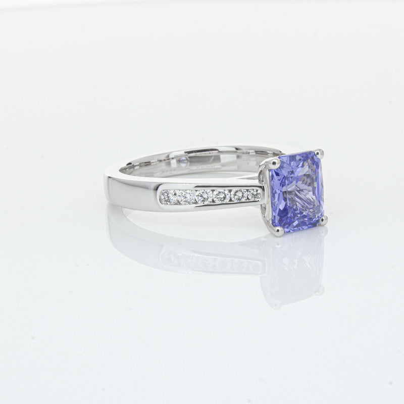 18ct White Gold 1.89ct Sapphire Avalon Ring-Ring-Walker & Hall
