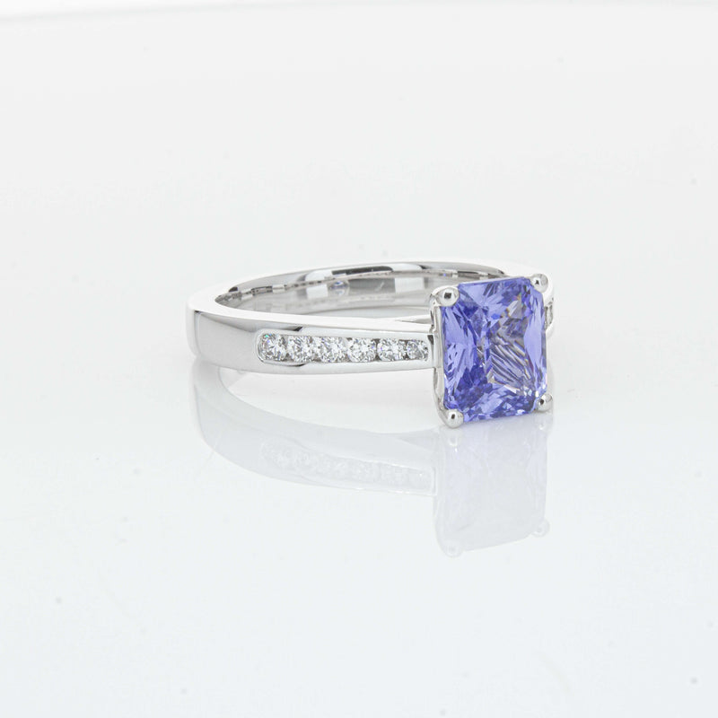 18ct White Gold 1.89ct Sapphire Avalon Ring-Ring-Walker & Hall