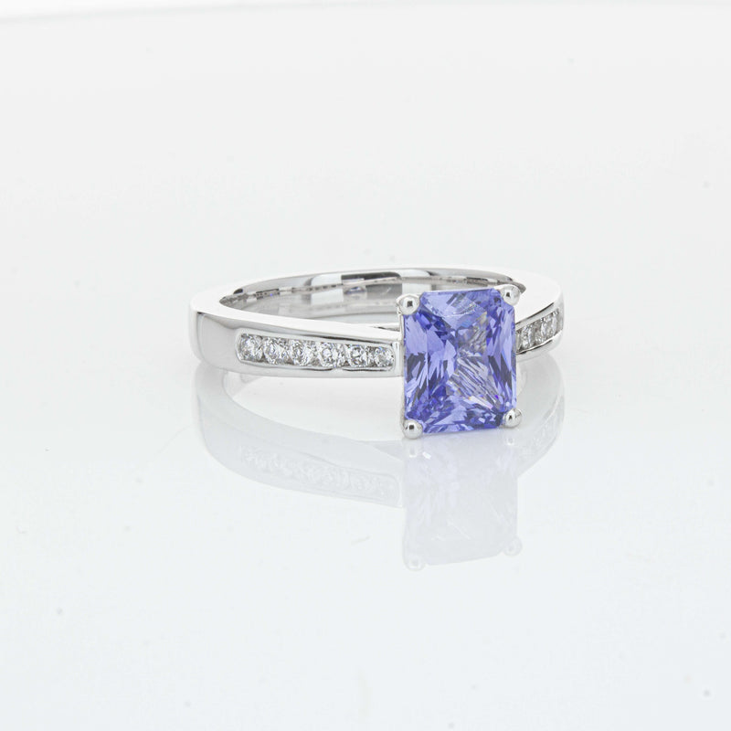 18ct White Gold 1.89ct Sapphire Avalon Ring-Ring-Walker & Hall