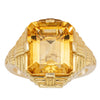 14ct Yellow Gold 5.71ct Citrine Nile Ring-Ring-Walker & Hall