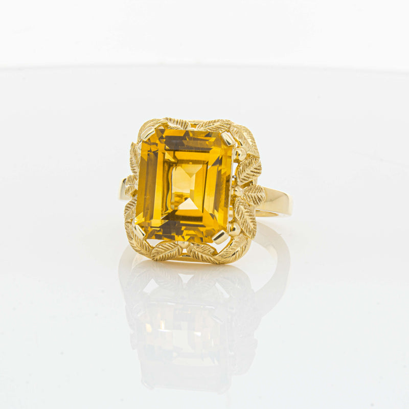 18ct Yellow Gold 5.56ct Citrine Ring-Ring-Walker & Hall