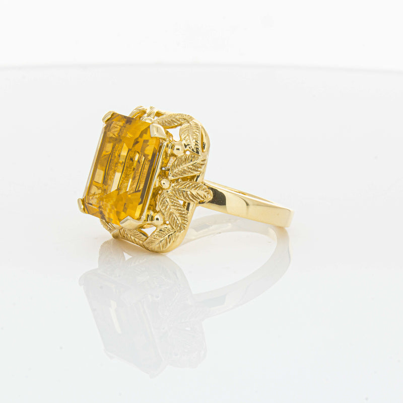 18ct Yellow Gold 5.56ct Citrine Ring-Ring-Walker & Hall