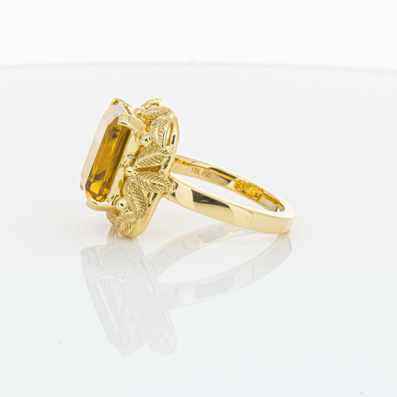 18ct Yellow Gold 5.56ct Citrine Ring-Ring-Walker & Hall