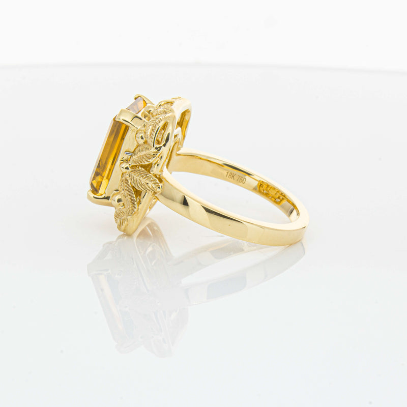 18ct Yellow Gold 5.56ct Citrine Ring-Ring-Walker & Hall