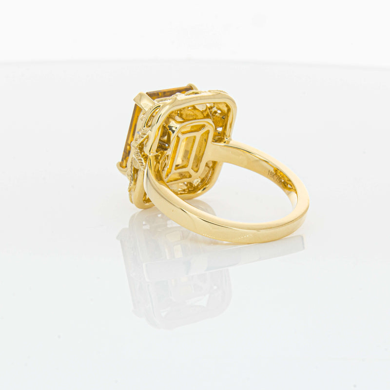 18ct Yellow Gold 5.56ct Citrine Ring-Ring-Walker & Hall