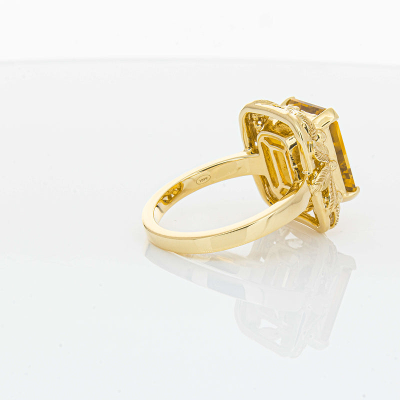 18ct Yellow Gold 5.56ct Citrine Ring-Ring-Walker & Hall