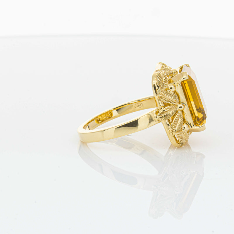 18ct Yellow Gold 5.56ct Citrine Ring-Ring-Walker & Hall