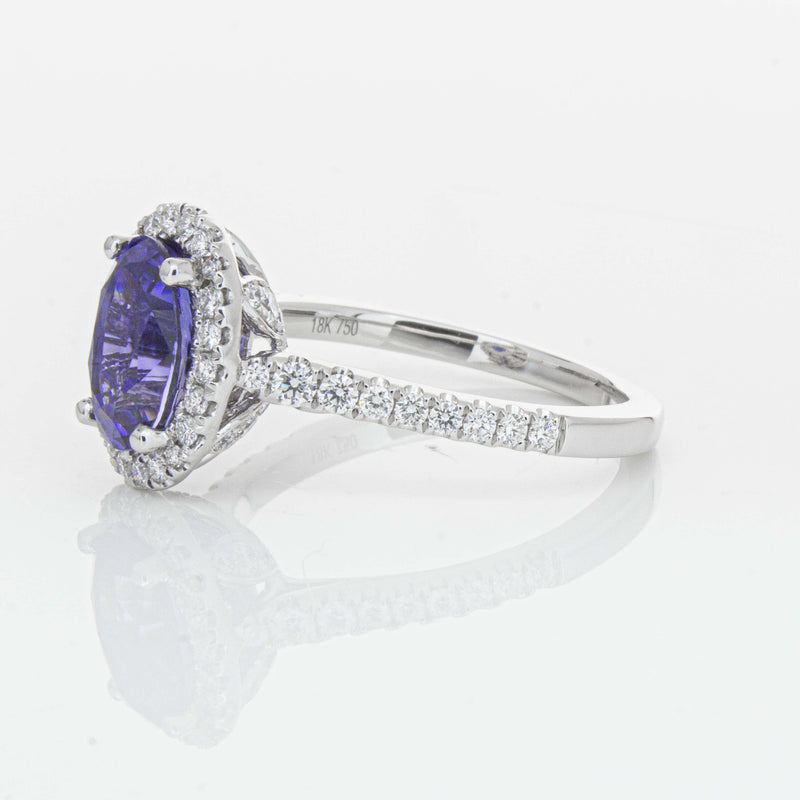 18ct White Gold 2.75ct Sapphire & Diamond Sierra Ring-Ring-Walker & Hall