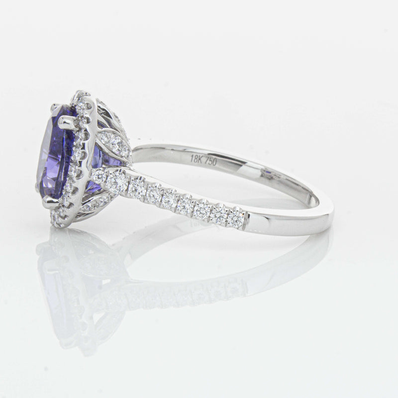 18ct White Gold 2.75ct Sapphire & Diamond Sierra Ring-Ring-Walker & Hall