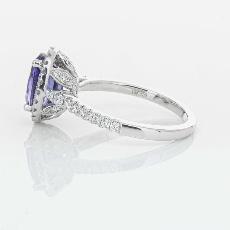 18ct White Gold 2.75ct Sapphire & Diamond Sierra Ring-Ring-Walker & Hall