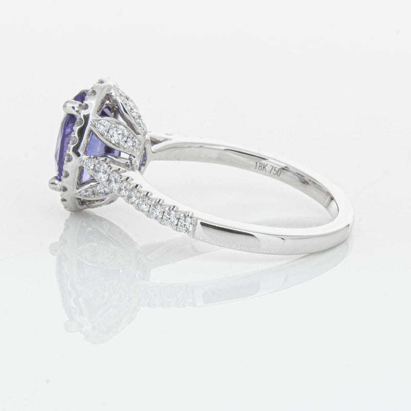 18ct White Gold 2.75ct Sapphire & Diamond Sierra Ring-Ring-Walker & Hall