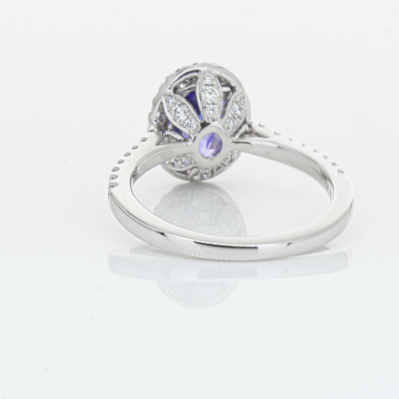 18ct White Gold 2.75ct Sapphire & Diamond Sierra Ring-Ring-Walker & Hall