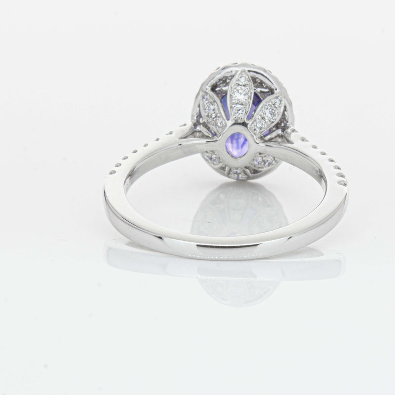 18ct White Gold 2.75ct Sapphire & Diamond Sierra Ring-Ring-Walker & Hall