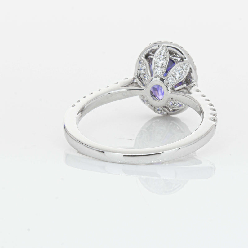 18ct White Gold 2.75ct Sapphire & Diamond Sierra Ring-Ring-Walker & Hall