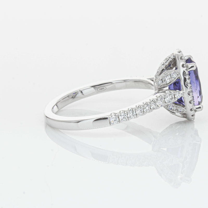 18ct White Gold 2.75ct Sapphire & Diamond Sierra Ring-Ring-Walker & Hall