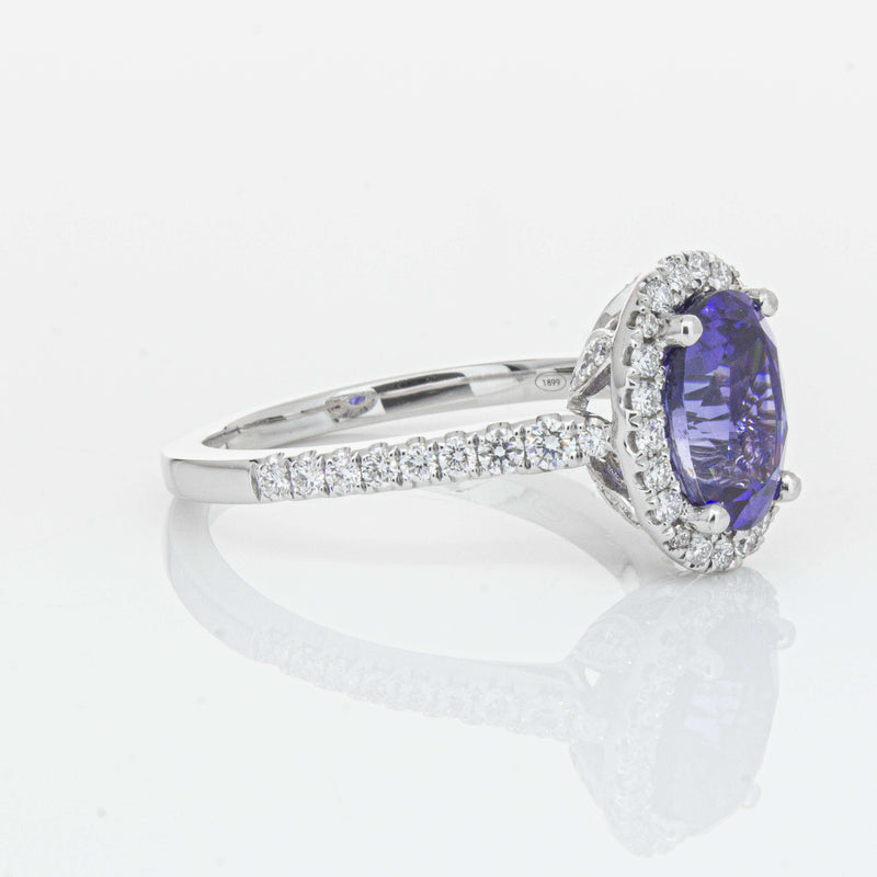 18ct White Gold 2.75ct Sapphire & Diamond Sierra Ring-Ring-Walker & Hall