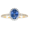 18ct Yellow Gold 1.40ct Sapphire & Diamond Mini Sierra Ring-Ring-Walker & Hall