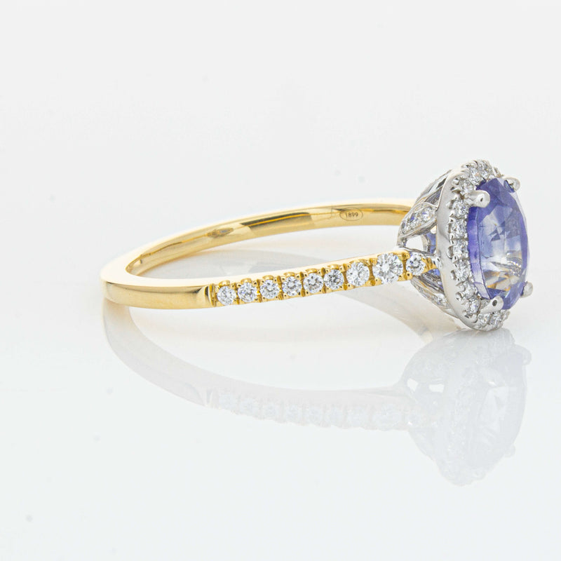 18ct Yellow Gold 1.40ct Sapphire & Diamond Mini Sierra Ring-Ring-Walker & Hall