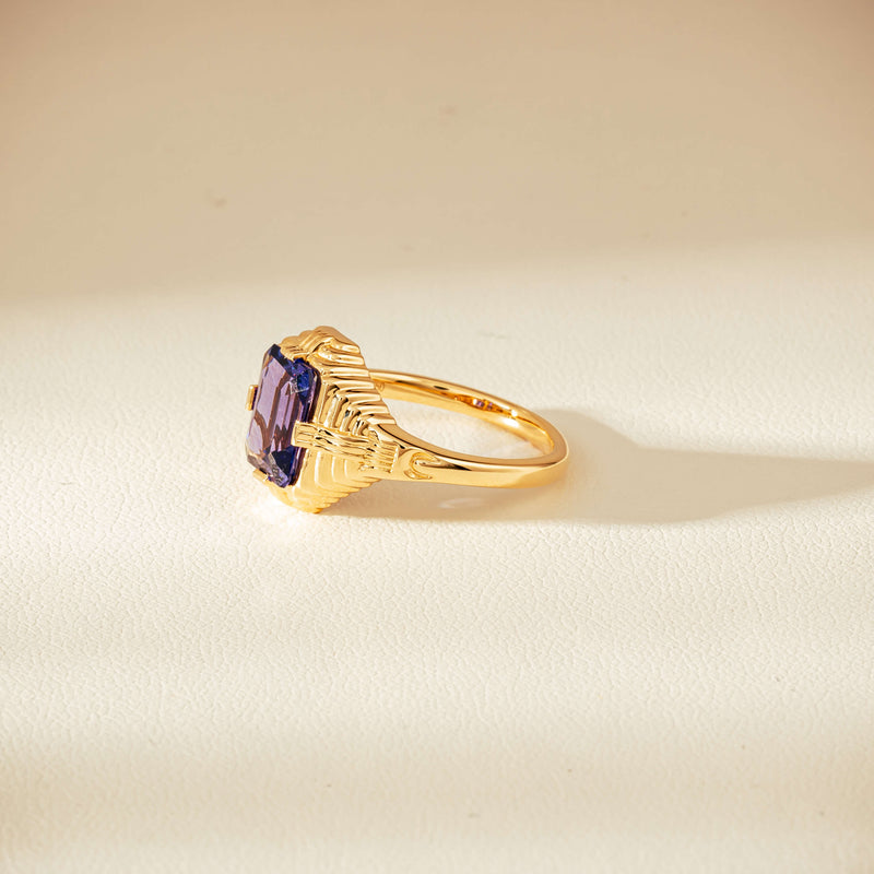 18ct Yellow Gold 2.06ct Tanzanite Nile Ring - Ring - Walker & Hall
