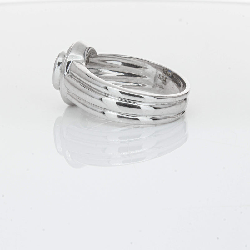 Deja Vu 9ct White Gold 1.00ct Sapphire & Diamond Ring-Ring-Walker & Hall