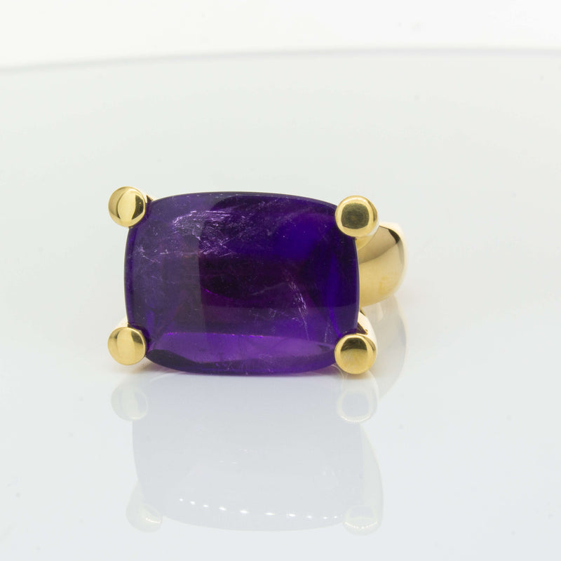 Deja Vu 18ct Yellow Gold 17.52ct Amethyst Ring-Ring-Walker & Hall