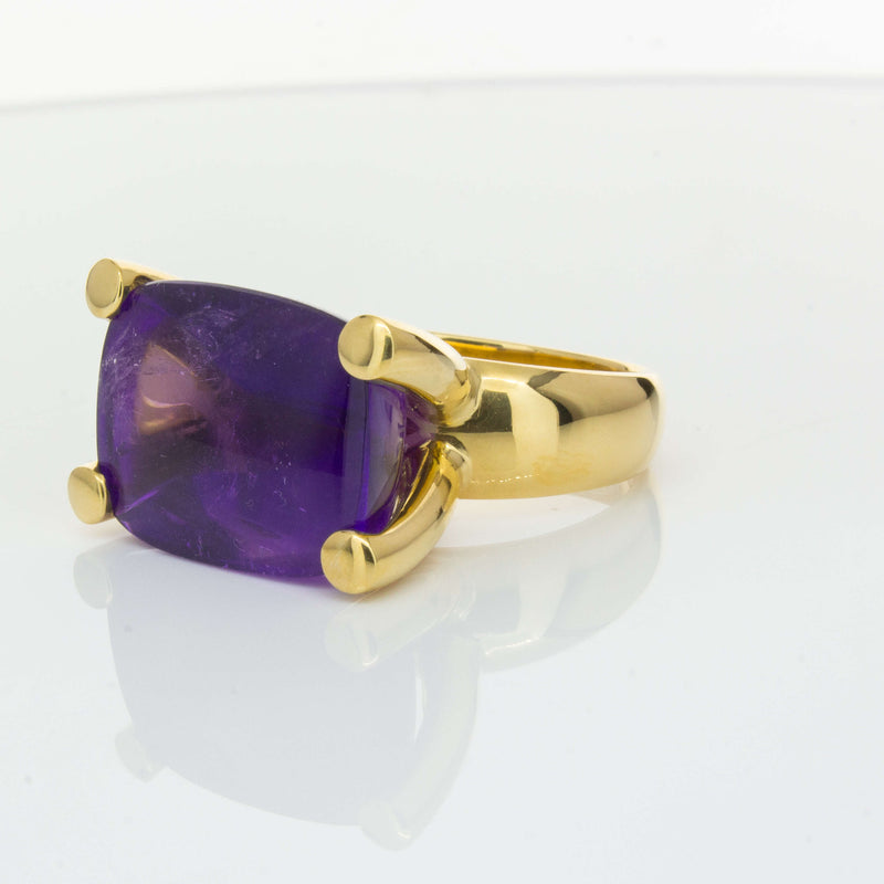 Deja Vu 18ct Yellow Gold 17.52ct Amethyst Ring-Ring-Walker & Hall