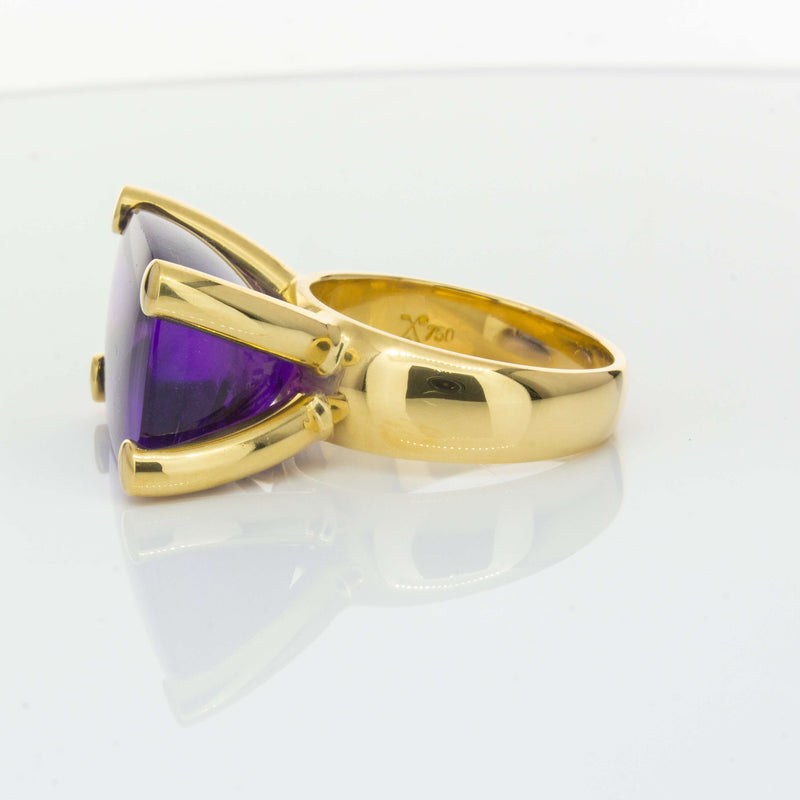 Deja Vu 18ct Yellow Gold 17.52ct Amethyst Ring-Ring-Walker & Hall