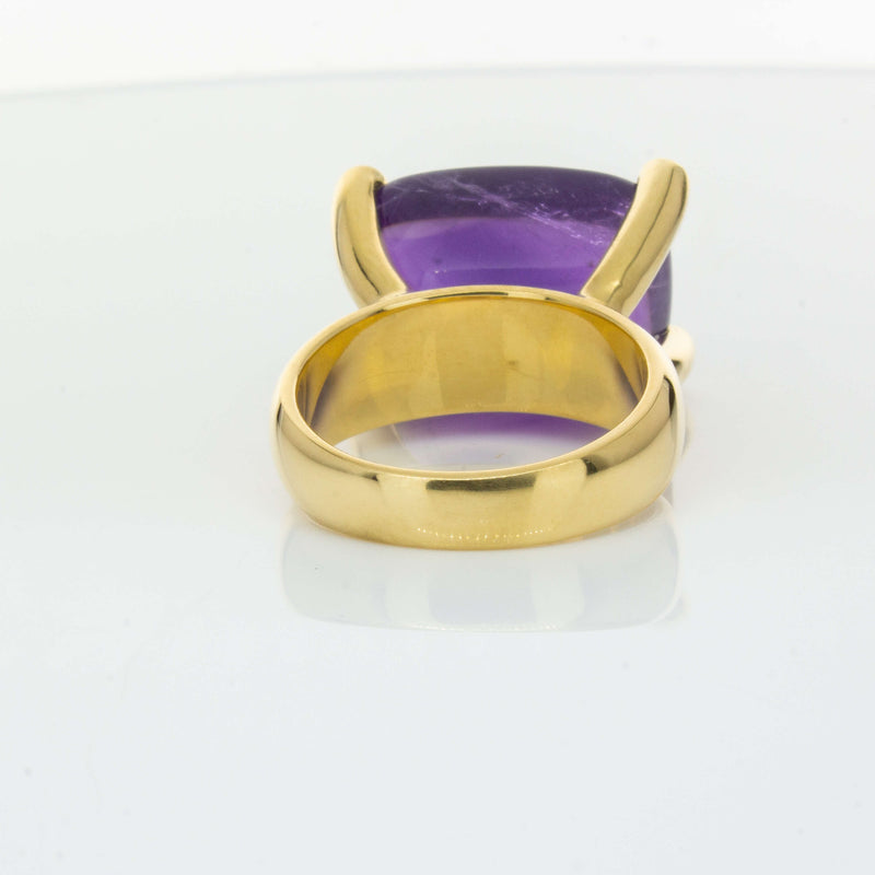 Deja Vu 18ct Yellow Gold 17.52ct Amethyst Ring-Ring-Walker & Hall