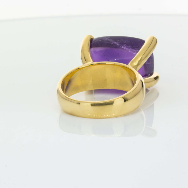 Deja Vu 18ct Yellow Gold 17.52ct Amethyst Ring-Ring-Walker & Hall