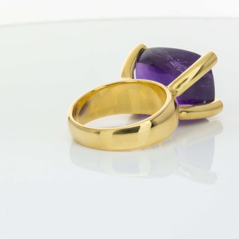 Deja Vu 18ct Yellow Gold 17.52ct Amethyst Ring-Ring-Walker & Hall