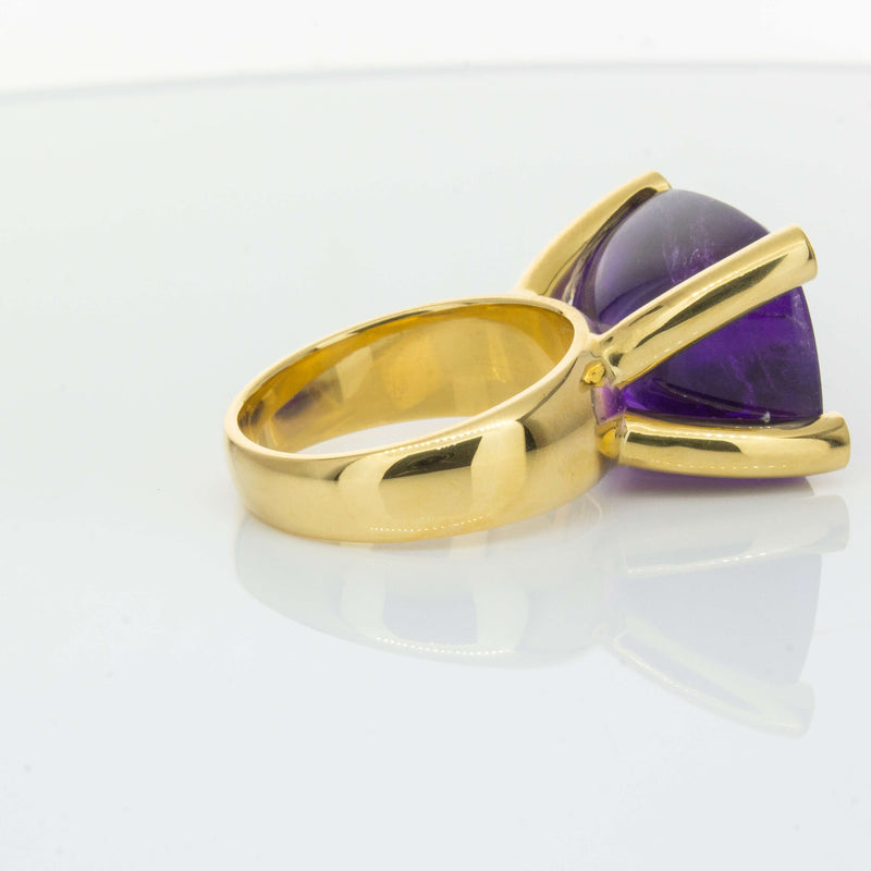 Deja Vu 18ct Yellow Gold 17.52ct Amethyst Ring-Ring-Walker & Hall