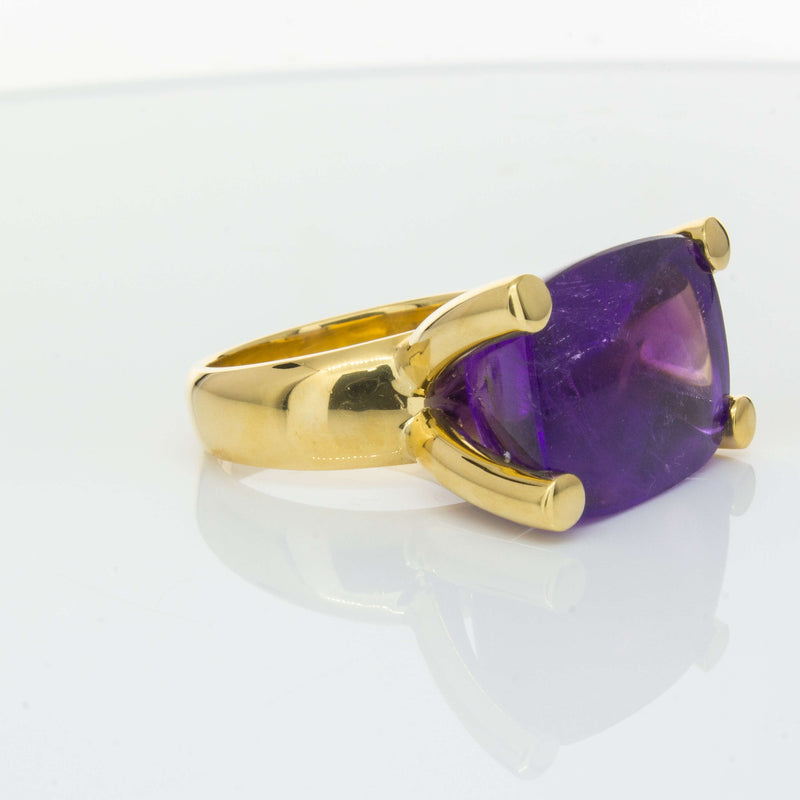 Deja Vu 18ct Yellow Gold 17.52ct Amethyst Ring-Ring-Walker & Hall