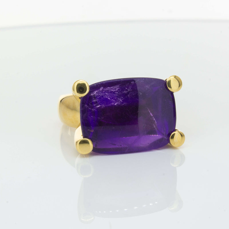 Deja Vu 18ct Yellow Gold 17.52ct Amethyst Ring-Ring-Walker & Hall