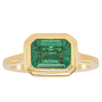 18ct Yellow Gold 1.89ct Emerald Windsor Ring-Ring-Walker & Hall
