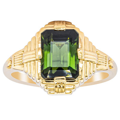 14ct Yellow Gold 2.38ct Tourmaline Nile Ring-Ring-Walker & Hall