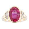 18ct Yellow Gold 4.18ct Ruby & Diamond Ring-Ring-Walker & Hall
