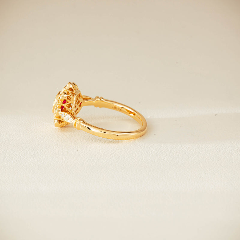 18ct Yellow Gold .47ct Ruby Mayfair Ring - Ring - Walker & Hall