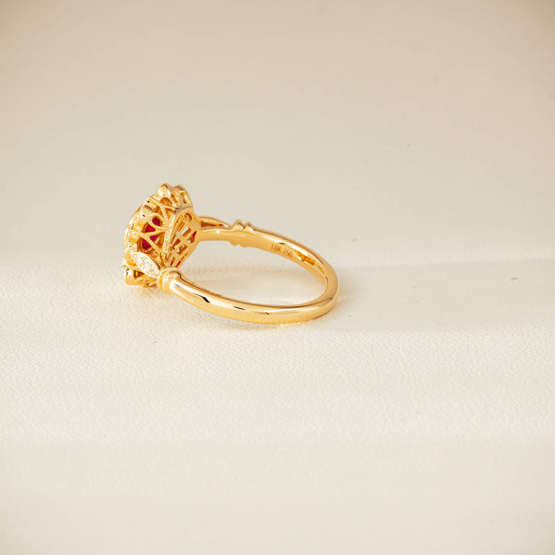 18ct Yellow Gold .47ct Ruby Mayfair Ring - Ring - Walker & Hall
