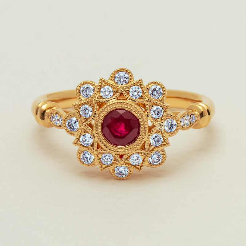 18ct Yellow Gold .47ct Ruby Mayfair Ring - Ring - Walker & Hall