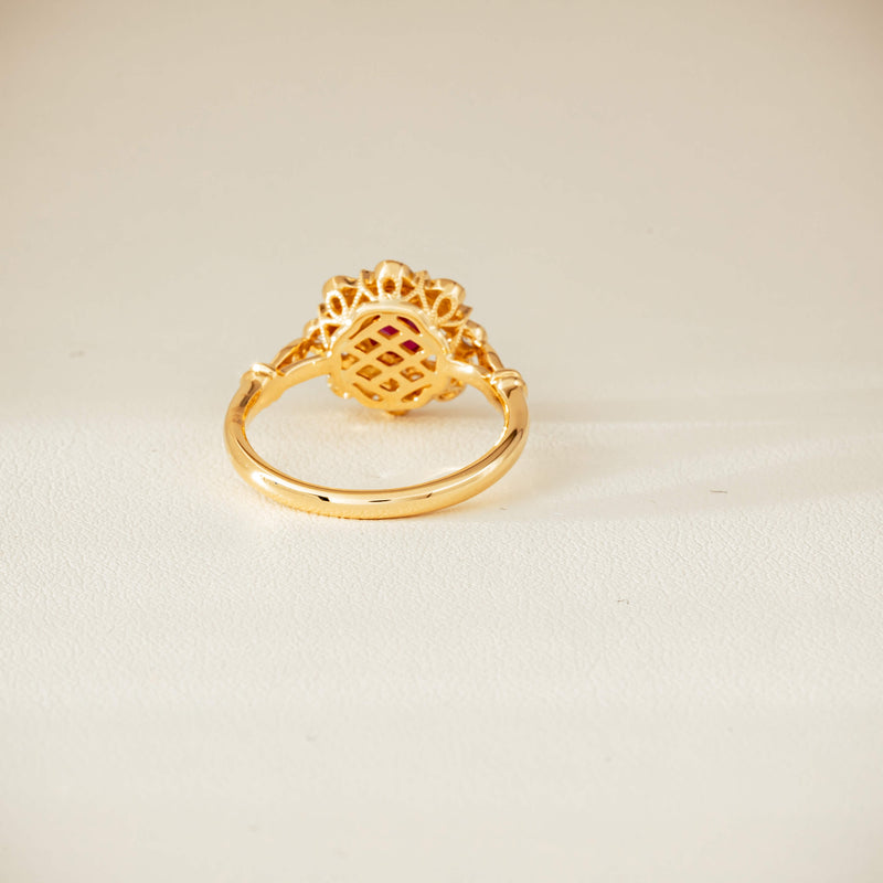 18ct Yellow Gold .47ct Ruby Mayfair Ring - Ring - Walker & Hall