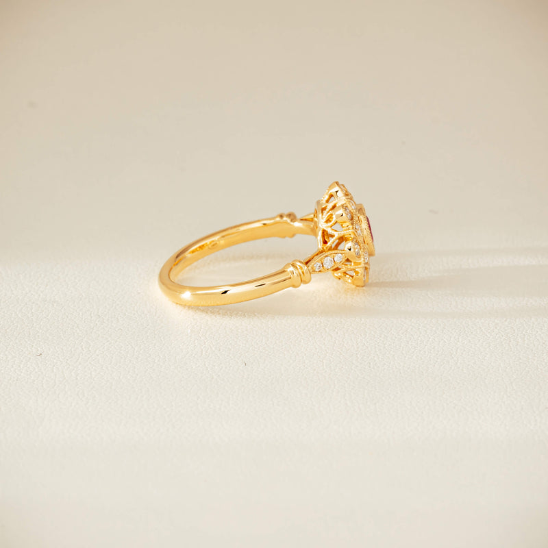 18ct Yellow Gold .47ct Ruby Mayfair Ring - Ring - Walker & Hall