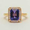 18ct Yellow Gold 3.75ct Tanzanite & Diamond Empire Ring - Ring - Walker & Hall