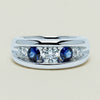 Platinum Sapphire & Diamond Eugenie Ring - Ring - Walker & Hall