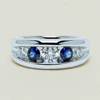 Platinum Sapphire & Diamond Eugenie Ring - Ring - Walker & Hall