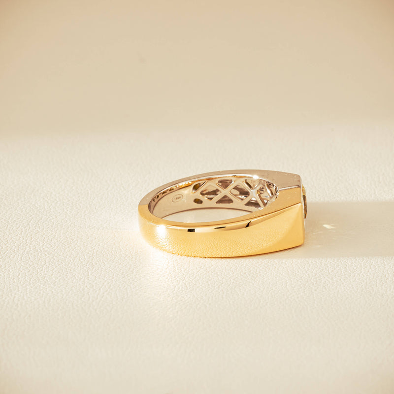 18ct Bi-Tone Gold Reclaimed Sapphire & Diamond Ring - Ring - Walker & Hall