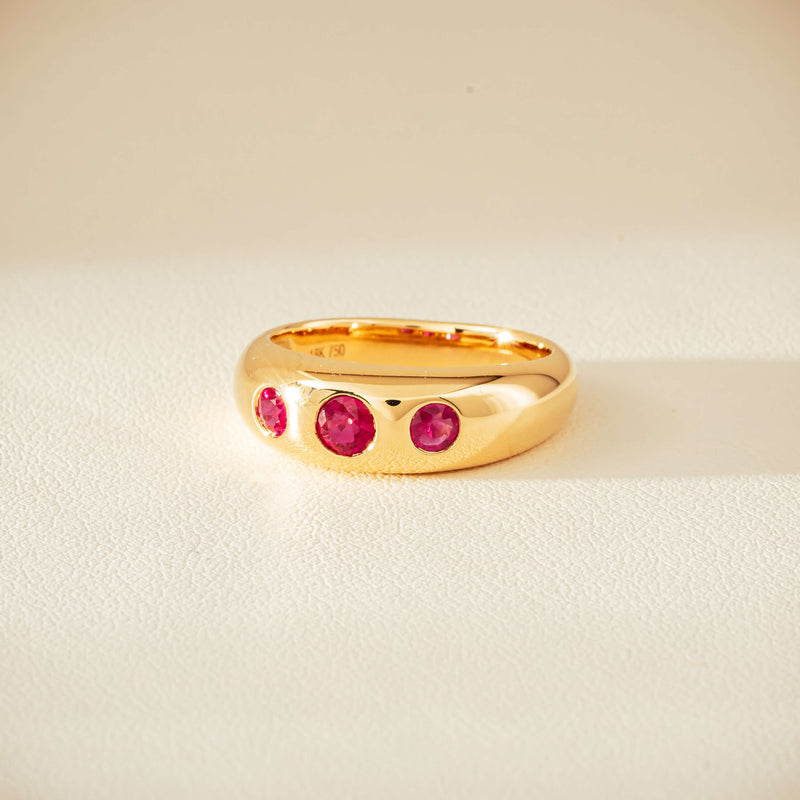 18ct Yellow Gold .63ct Ruby Kylie Ring - Ring - Walker & Hall