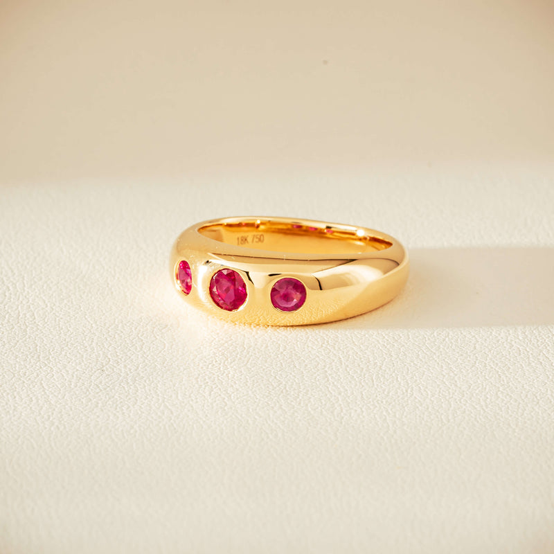 18ct Yellow Gold .63ct Ruby Kylie Ring - Ring - Walker & Hall