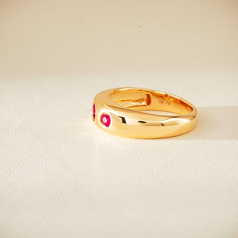 18ct Yellow Gold .63ct Ruby Kylie Ring - Ring - Walker & Hall