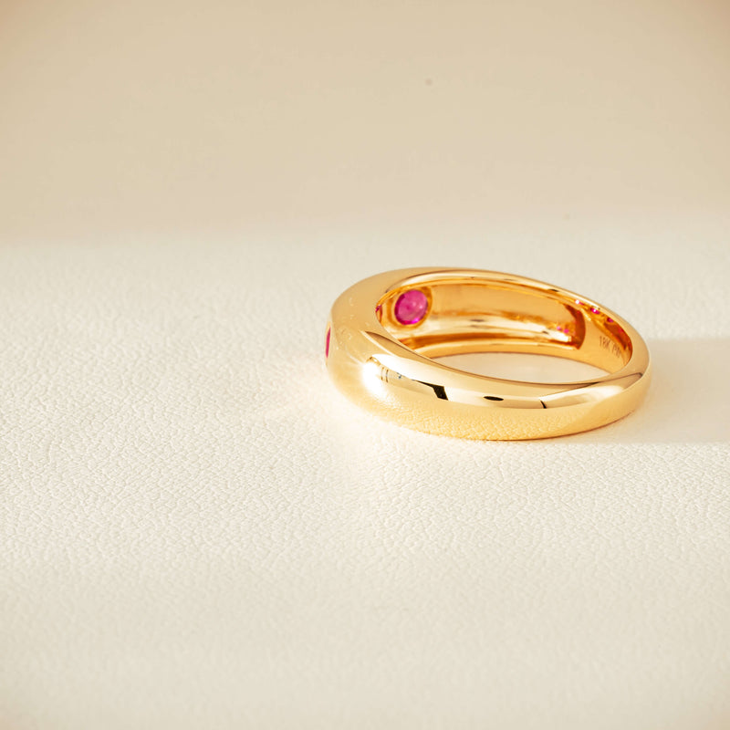 18ct Yellow Gold .63ct Ruby Kylie Ring - Ring - Walker & Hall